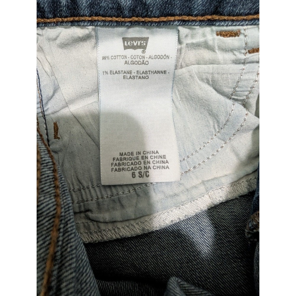 Levis 526 Jeans Womens Slender Bootcut Denim Flap Pocket Size 6S/C - Picture 11 of 13